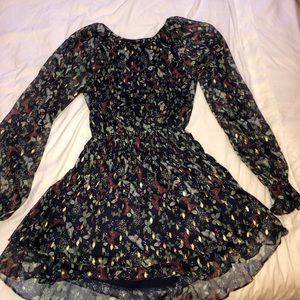 Revolve Backless Printed Dress